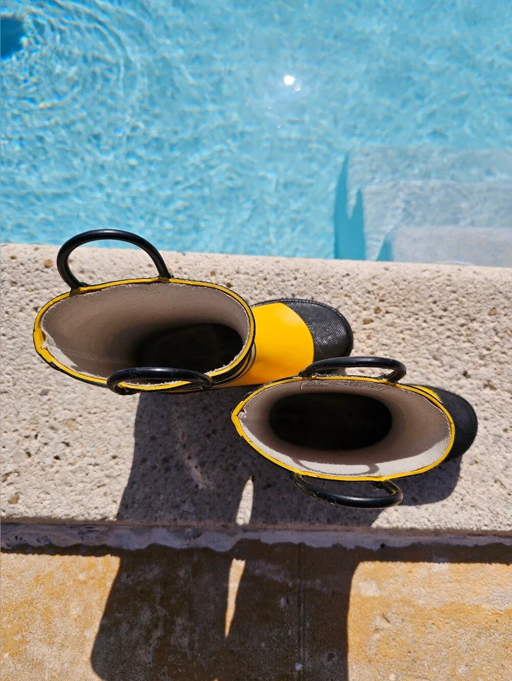 Western Chief Kids Yellow & Black Fire Rescue Rain Boots